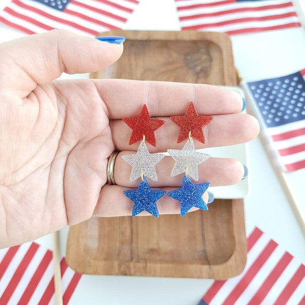 Spiffy & Splendid Star Spangled Dangles - Sparkle