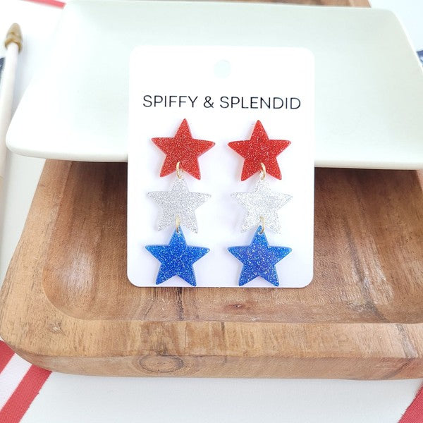 Spiffy & Splendid Star Spangled Dangles - Sparkle