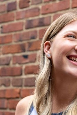 Spiffy & Splendid Star Studs - Pearly White