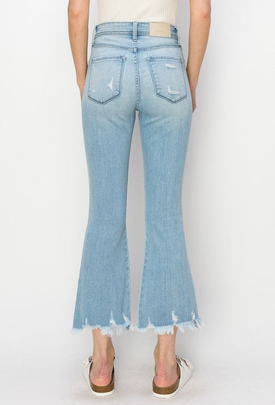 Artemis High Rise Crop Flare Jeans