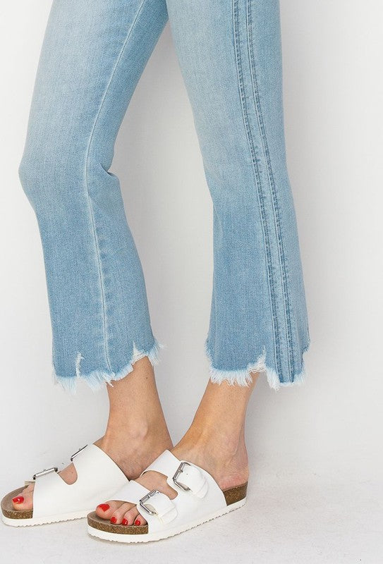 Artemis High Rise Crop Flare Jeans