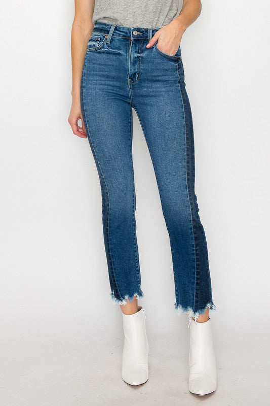Artemis High Rise Slim Straight Jeans