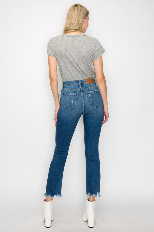 Artemis High Rise Slim Straight Jeans