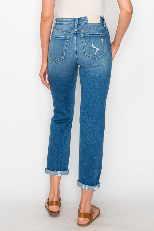 Artemis High Rise Tapered Leg Jeans