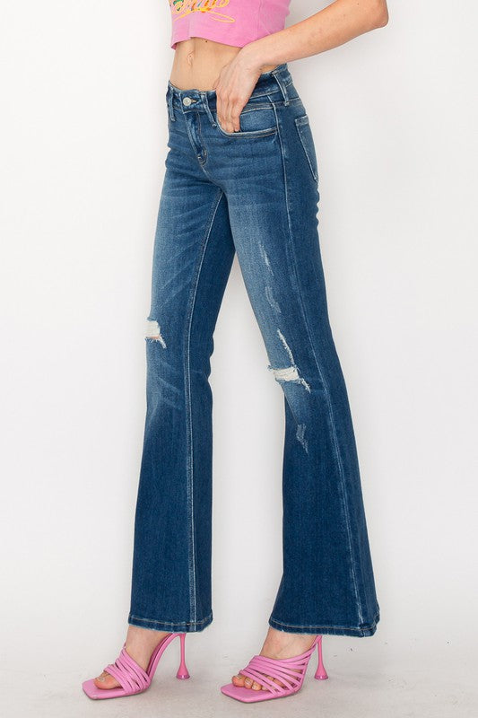 Artemis Low Rise Stretch Vintage Flare Jeans