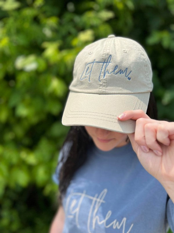 Ask Apparel Let Them Embroidered Hat