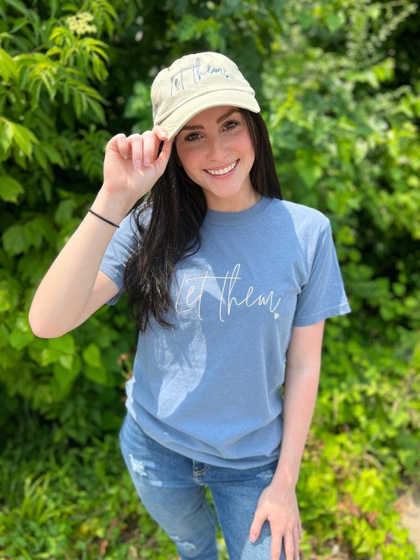 Ask Apparel Let Them Embroidered Hat