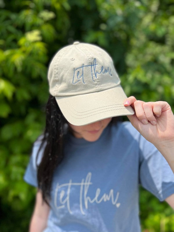 Ask Apparel Let Them Embroidered Hat