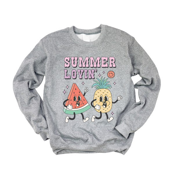 Olive and Ivory Summer Lovin' Fruit Graphic Sweatshirt