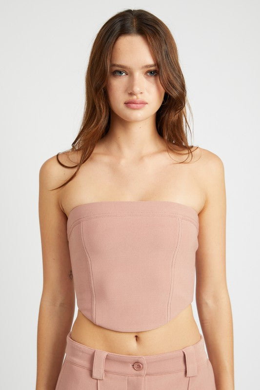 Emory Park BACK LACE UP TUBE TOP