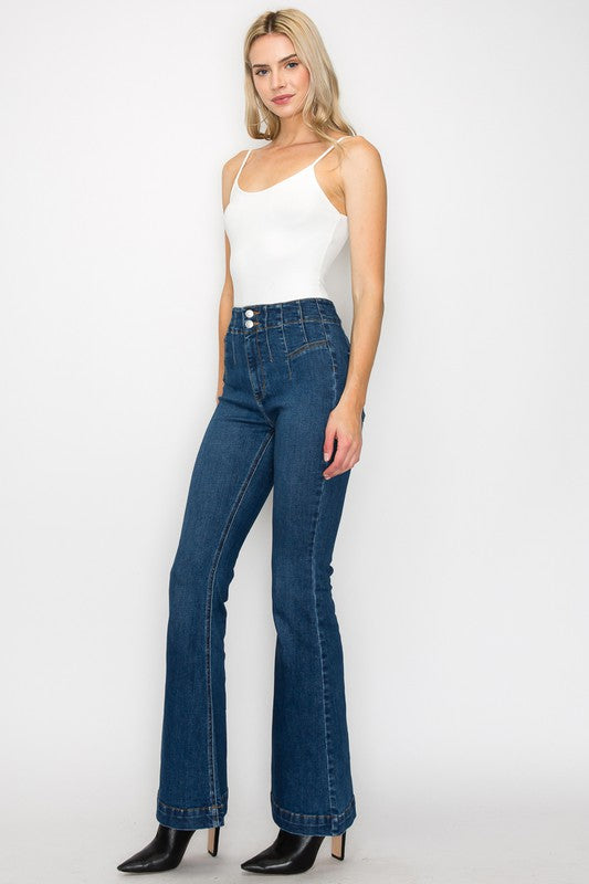 Artemis Plus Size - High  Rise Modern Flare Jeans