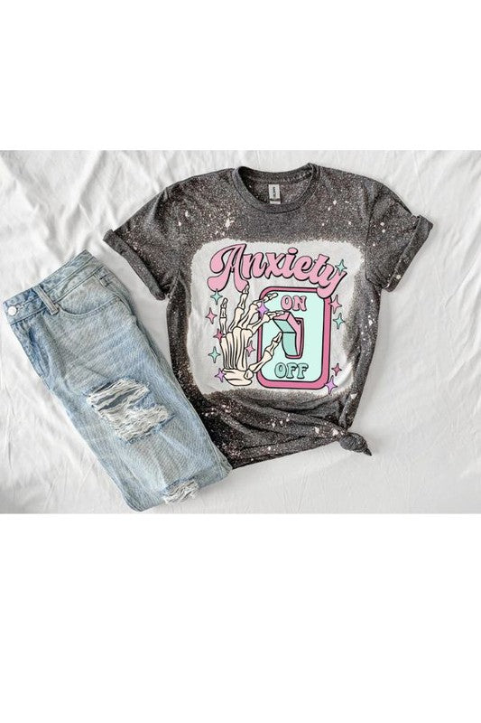 Southern Chic Wholesale Anxiety On Plus Graphic Tee