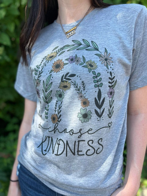 Ask Apparel Choose Kindness Flower Tee