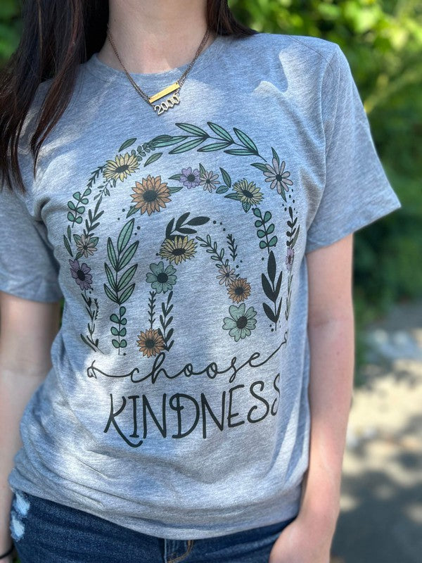 Ask Apparel Choose Kindness Flower Tee