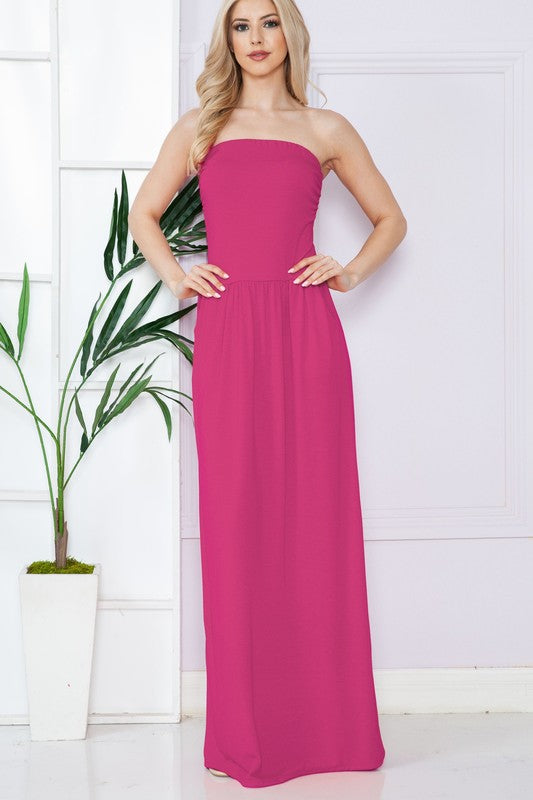Acting Pro Solid Tube Maxi Dress