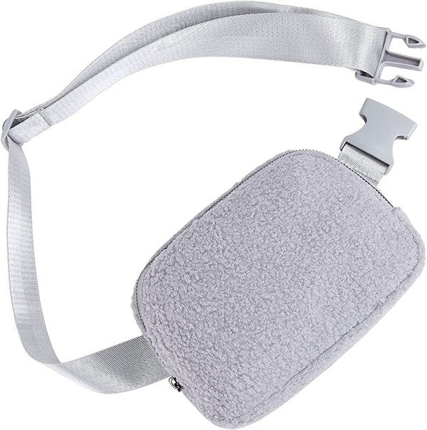 Aili's Corner Lola Boucle Sherpa Sling/Belt Bag