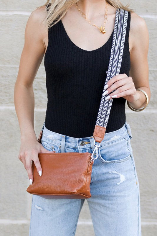Aili's Corner Aria Leather Compact Crossbody