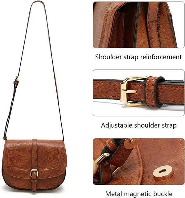 Aili's Corner Blair Foldover Buckle Crossbody