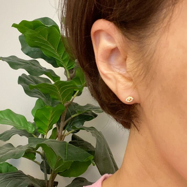 Ellison and Young Mini Sparkle Mini Stud Sterling Silver Earrings