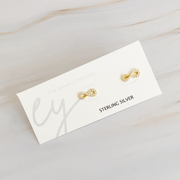Ellison and Young Mini Sparkle Mini Stud Sterling Silver Earrings