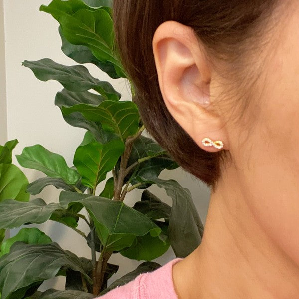 Ellison and Young Mini Sparkle Mini Stud Sterling Silver Earrings