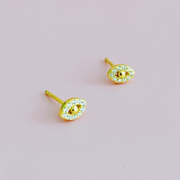 Ellison and Young Mini Sparkle Mini Stud Sterling Silver Earrings