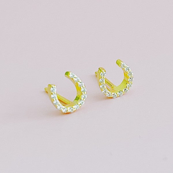 Ellison and Young Mini Sparkle Mini Stud Sterling Silver Earrings