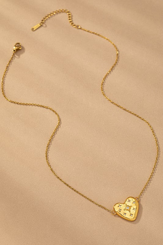 STAINLESS STEEL CELESTIAL PENDANT NECKLACE
