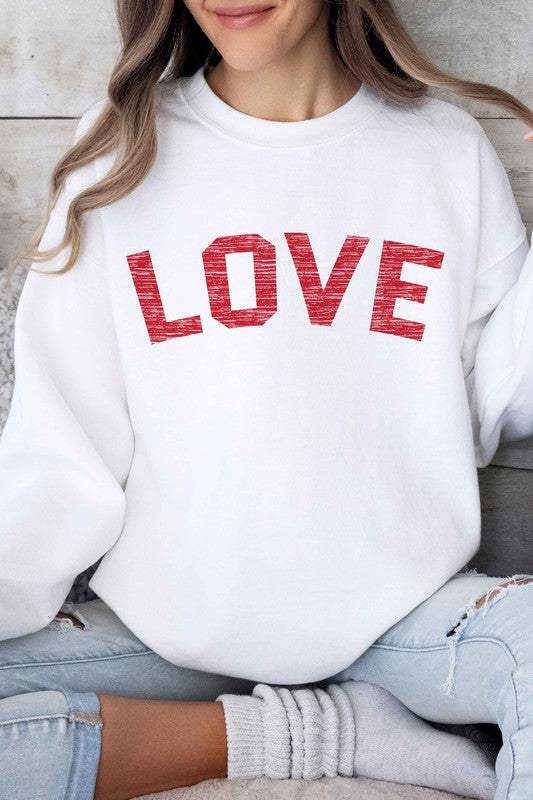 LOVE VALENTINES GRAPHIC SWEATSHIRT