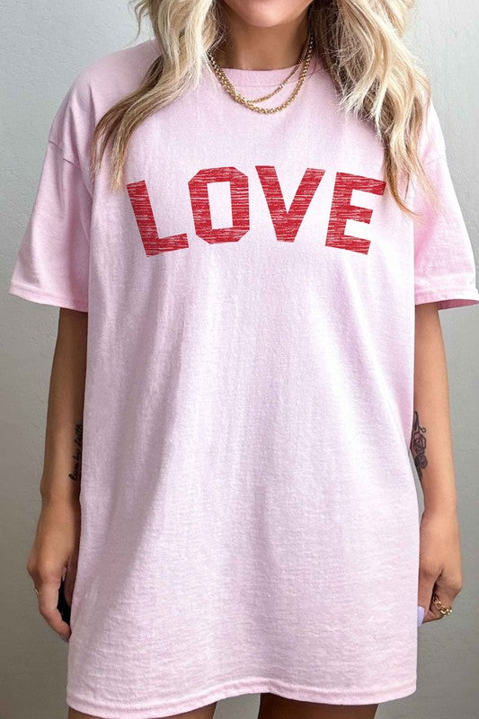 LOVE VALENTINES OVERSIZED TEE