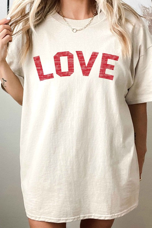 LOVE VALENTINES OVERSIZED TEE