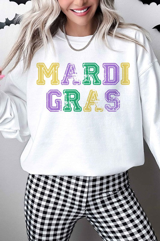 MARDI GRAS OVERSIZED SWEATSHIRT