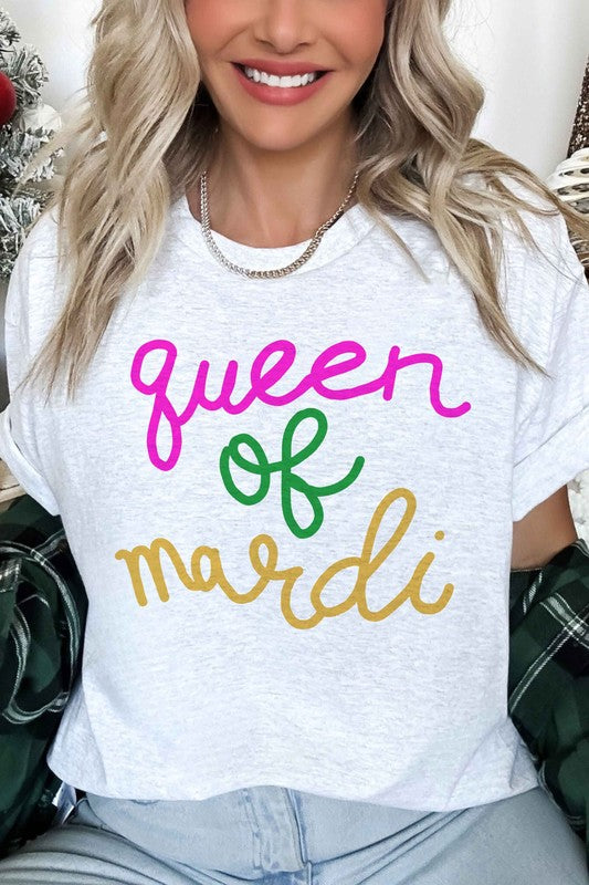 QUEEN OF MARDI OVERSIZED GRAPHIC TEE