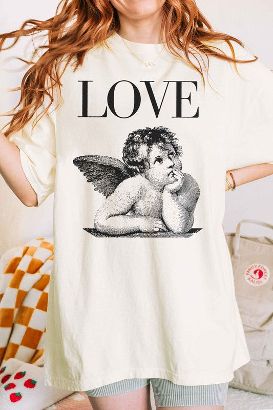 LOVE VALENTINES OVERSIZED GRAPHIC TEE