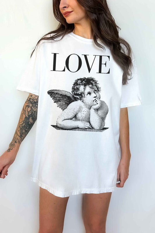 LOVE VALENTINES OVERSIZED GRAPHIC TEE