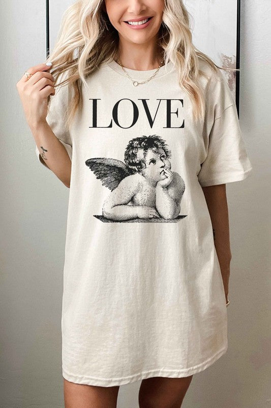 LOVE VALENTINES OVERSIZED GRAPHIC TEE