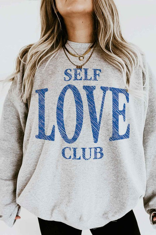 SELF LOVE CLUB GRAPHIC SWEATSHIRT