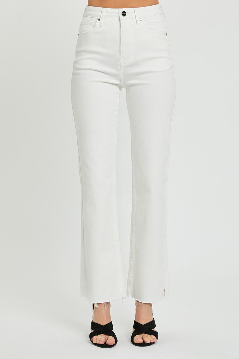 High Rise Tummy Control Straight Jeans
