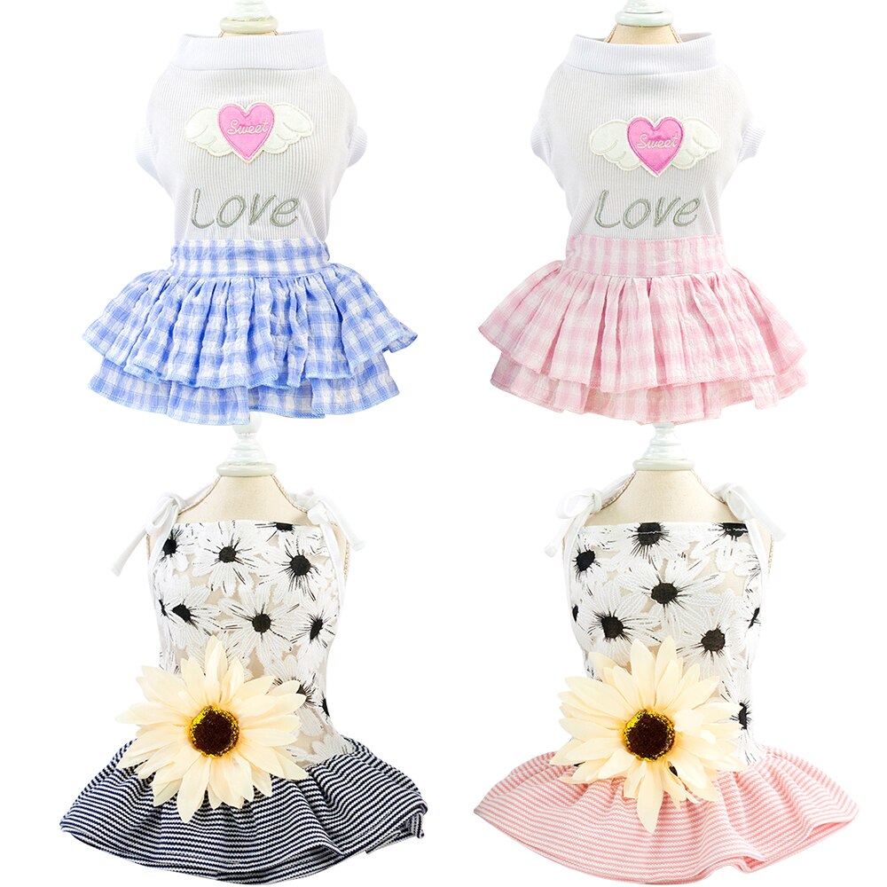 Black Eos Dog Cat Dress Dogs Clothes For Small Dog Pet Angel