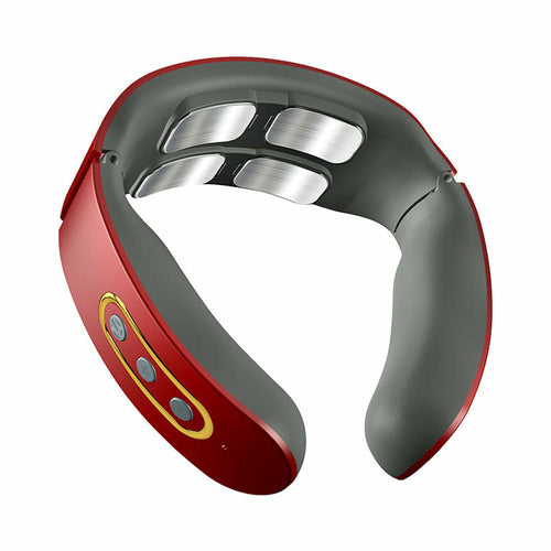 Pink Iolaus Smart Electric Neck Shoulder Massager Pain Relief Relaxation Tool