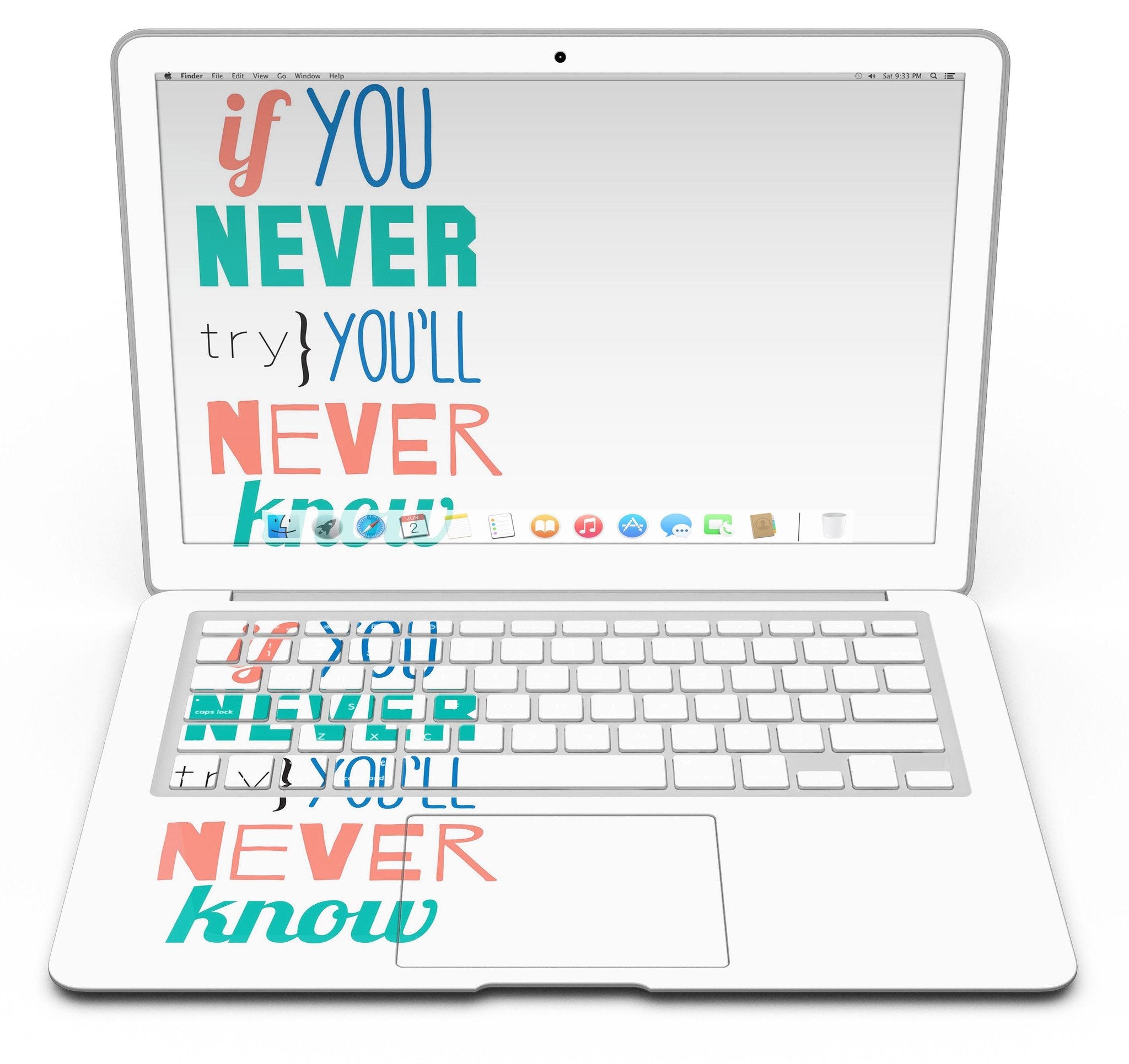 Blue Leto If You Never Try You Never Know - MacBook Air Skin Kit
