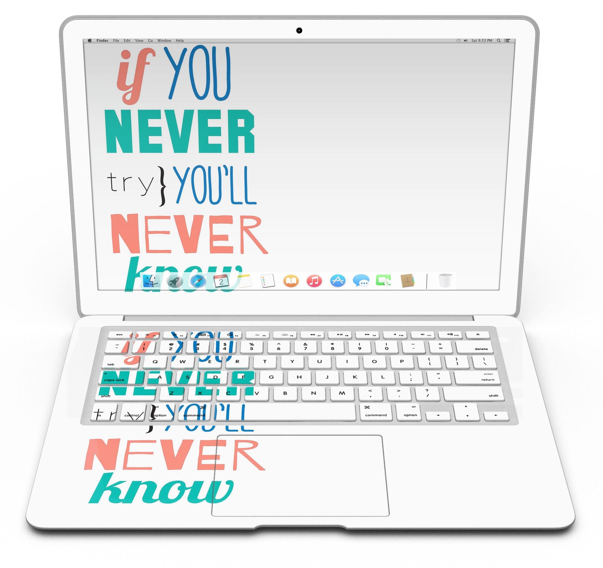 Blue Leto If You Never Try You Never Know - MacBook Air Skin Kit