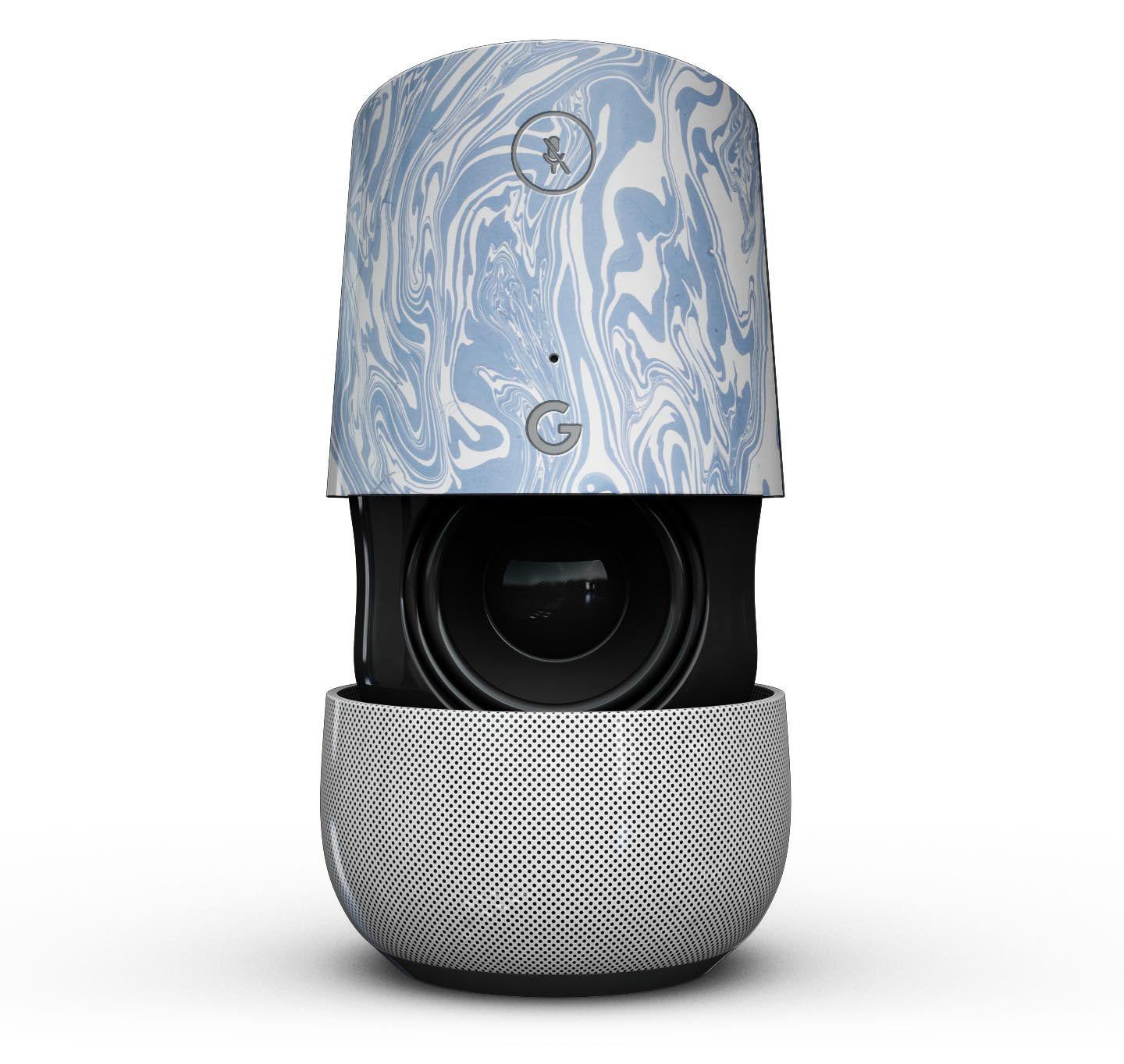Blue Leto Marbleized Swirling Subtle Blue - Full-Body Skin Kit for the Google