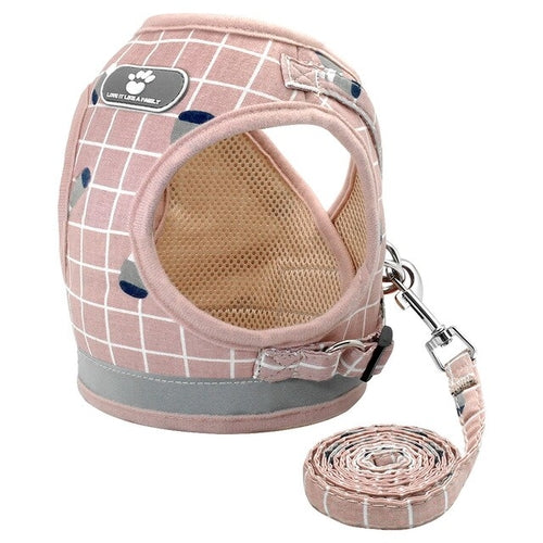 Cyan Ganymede Mesh Puppy Pet Harness Small Dogs Cat Harness and