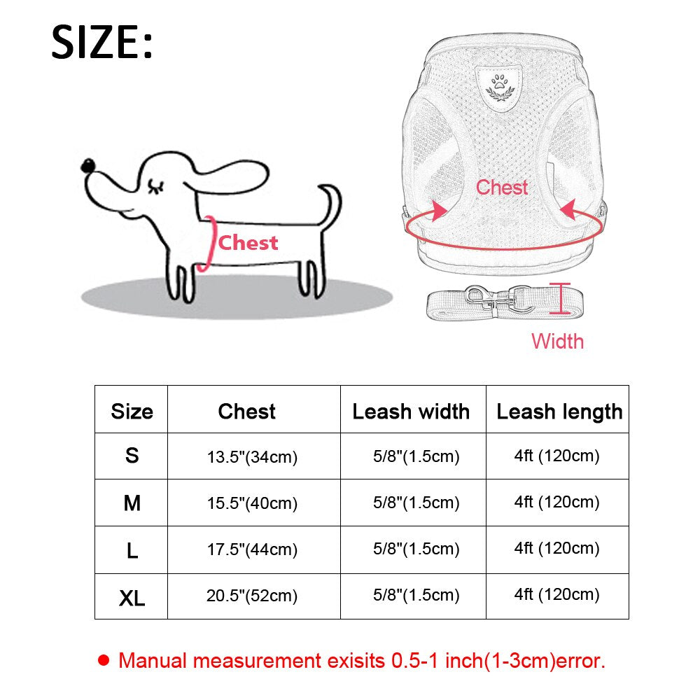Cyan Ganymede Mesh Puppy Pet Harness Small Dogs Cat Harness and