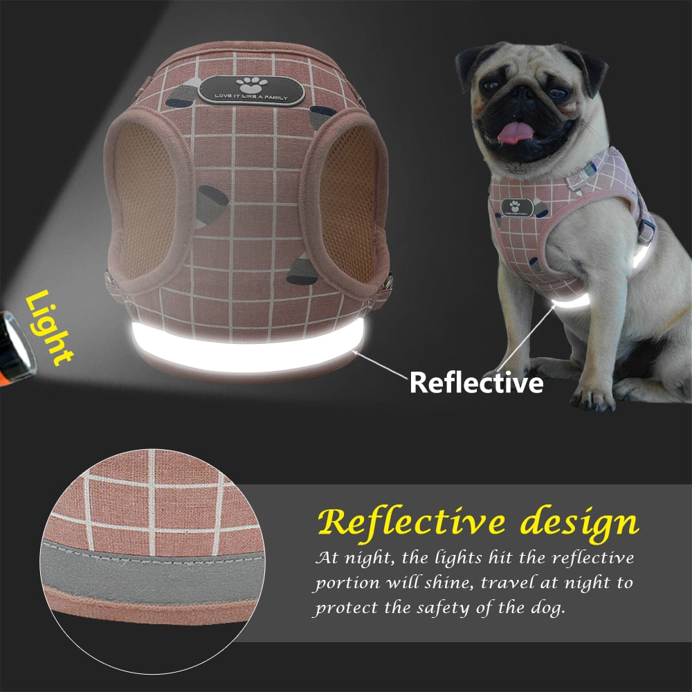 Cyan Ganymede Mesh Puppy Pet Harness Small Dogs Cat Harness and