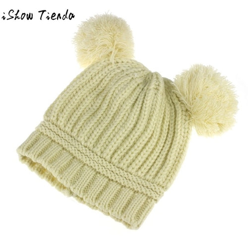 New 2018 baby boy girl Winter Hats For Kids double