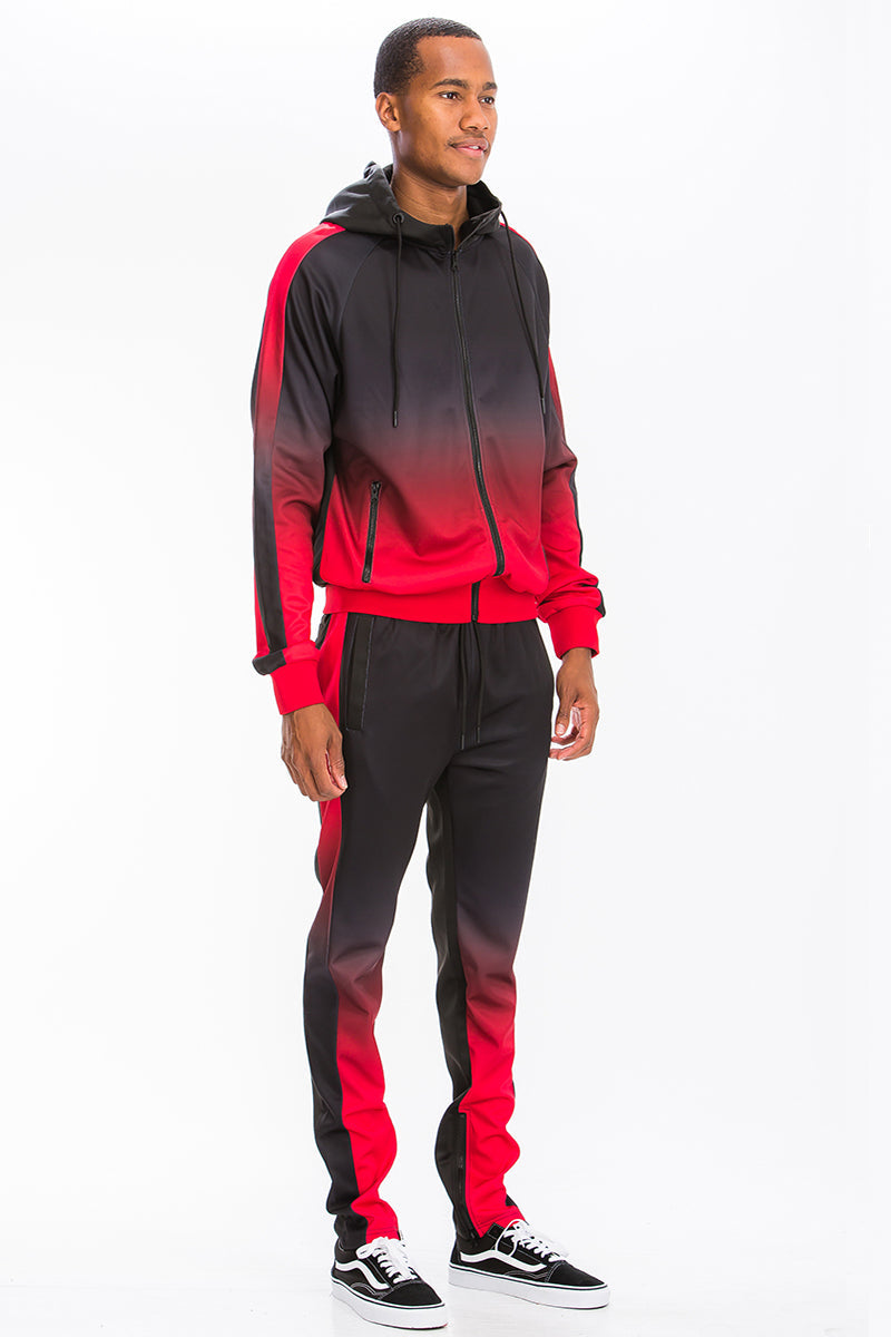Lime Milo Ombre Hooded Suit