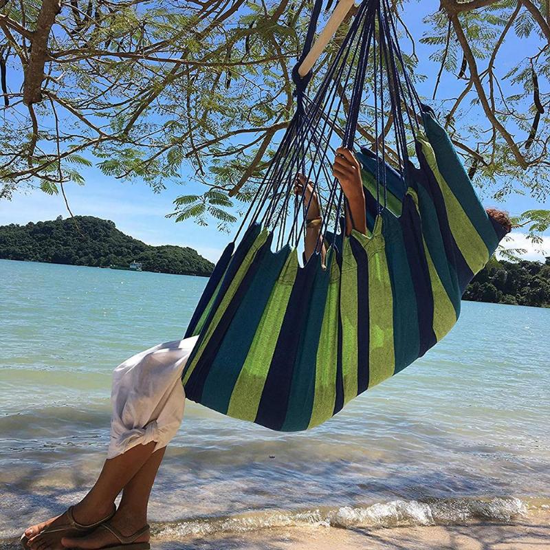 Orange Iolaus Travel Camping Hanging Hammock Chair for Adult