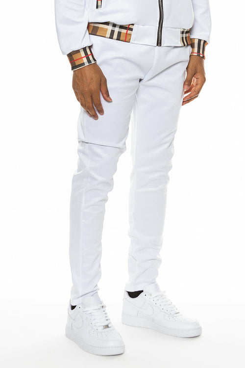Lime Milo Checkered Detail Track Pant